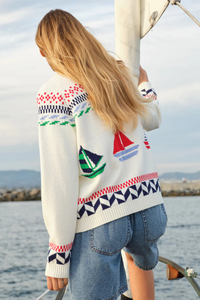 Marina Nautical Cardigan