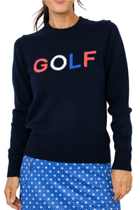Renwick Red White & Blue Golf Sweater