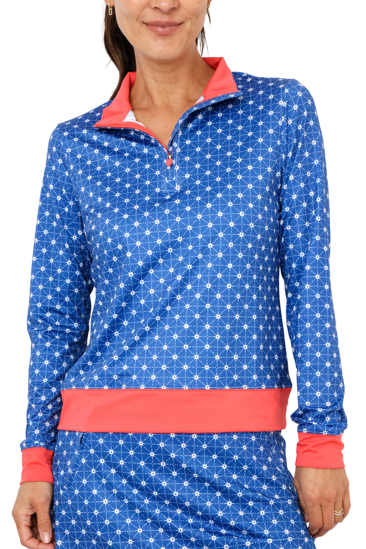 Renwick Star Print Quarter Zip