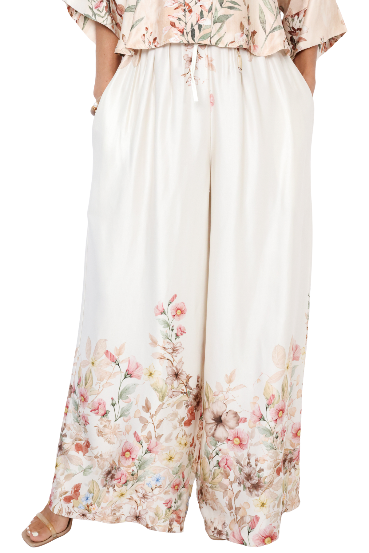 Milio Milano Floral Palazzo Pants