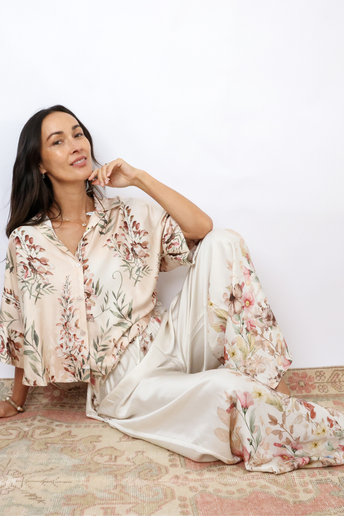 Milio Milano Floral Palazzo Pants