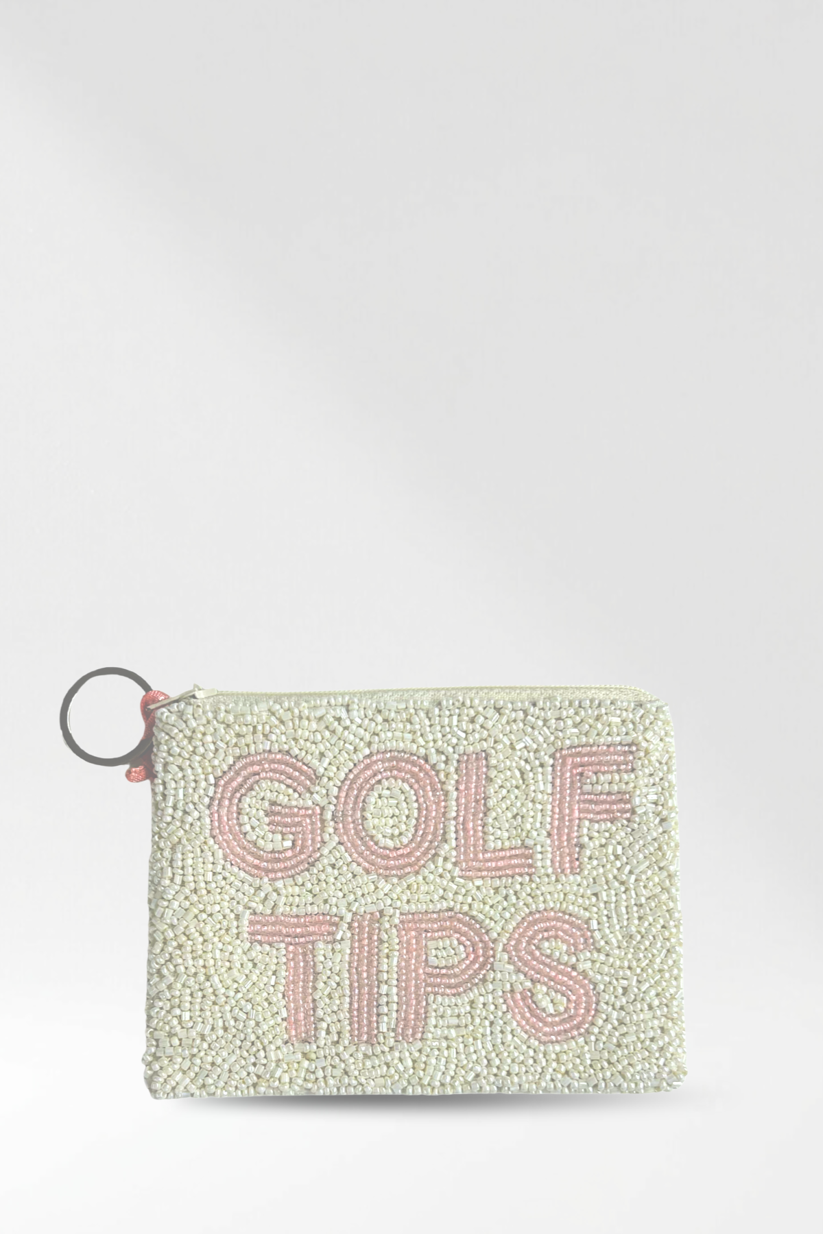 Golf Tips Beaded Coin Purse