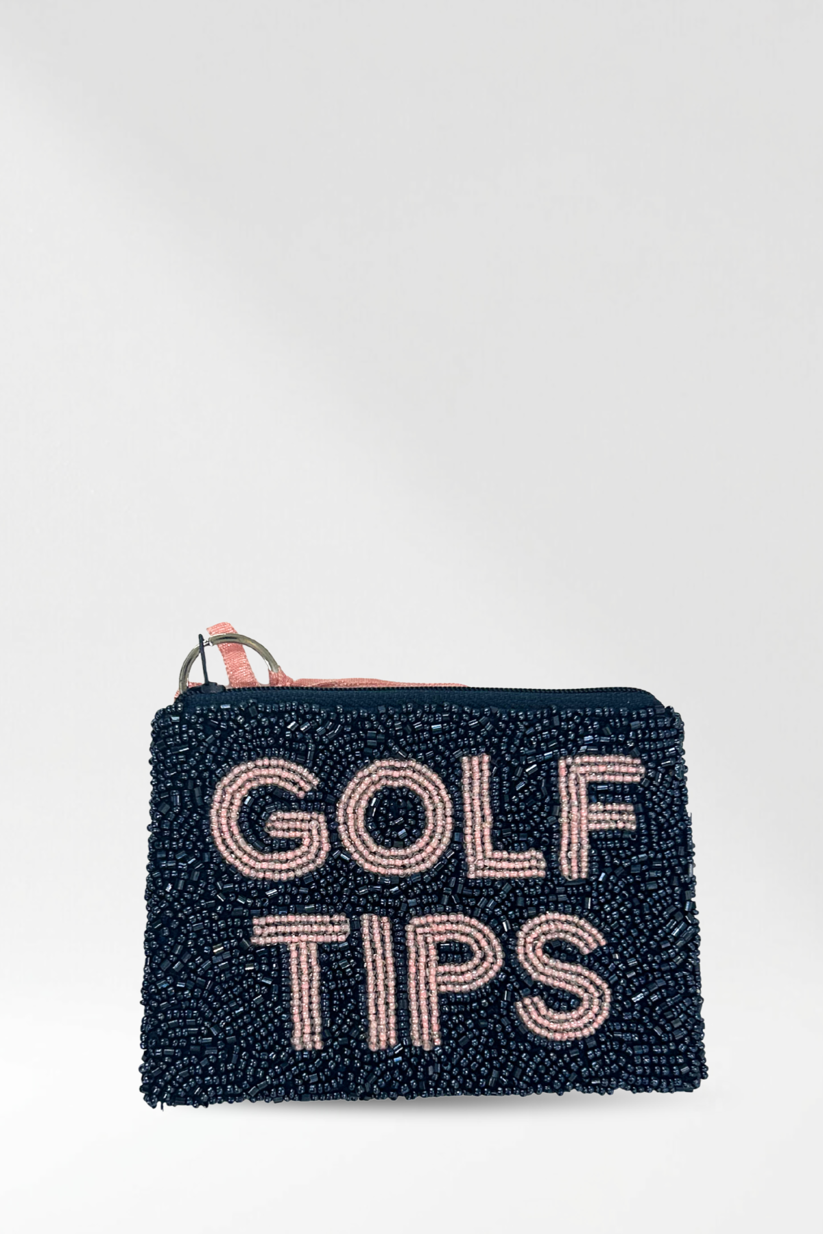 Golf Tips Beaded Coin Purse