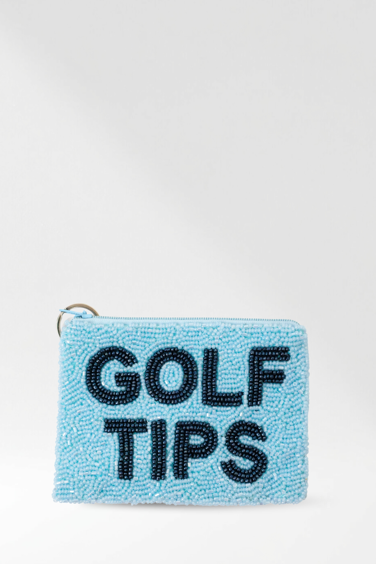 Golf Tips Beaded Coin Purse