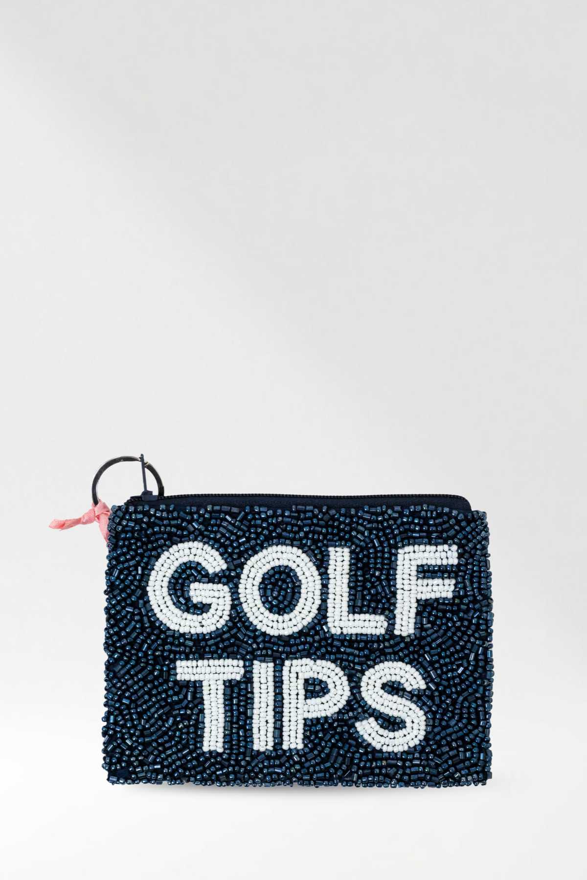 Golf Tips Beaded Coin Purse