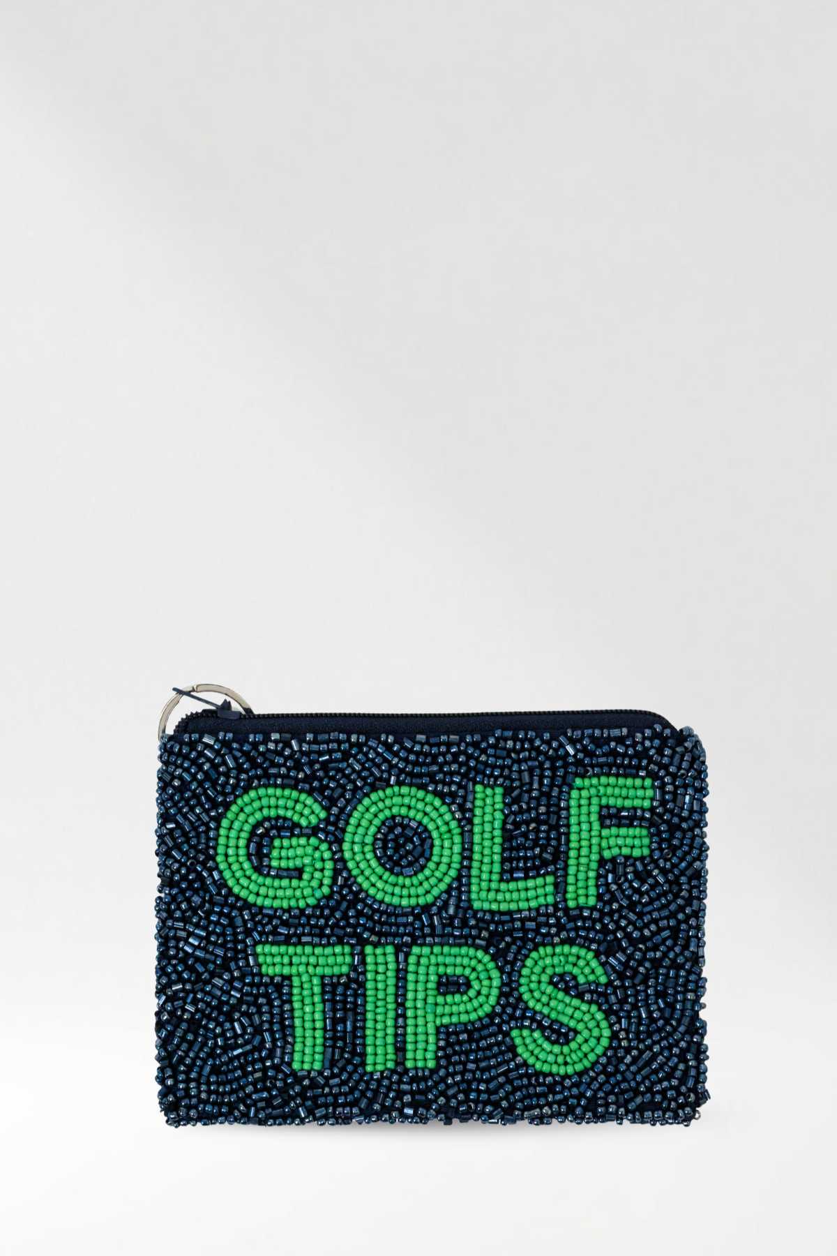 Golf Tips Beaded Coin Purse