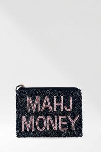 Mahj Money Beaded Coin Purse