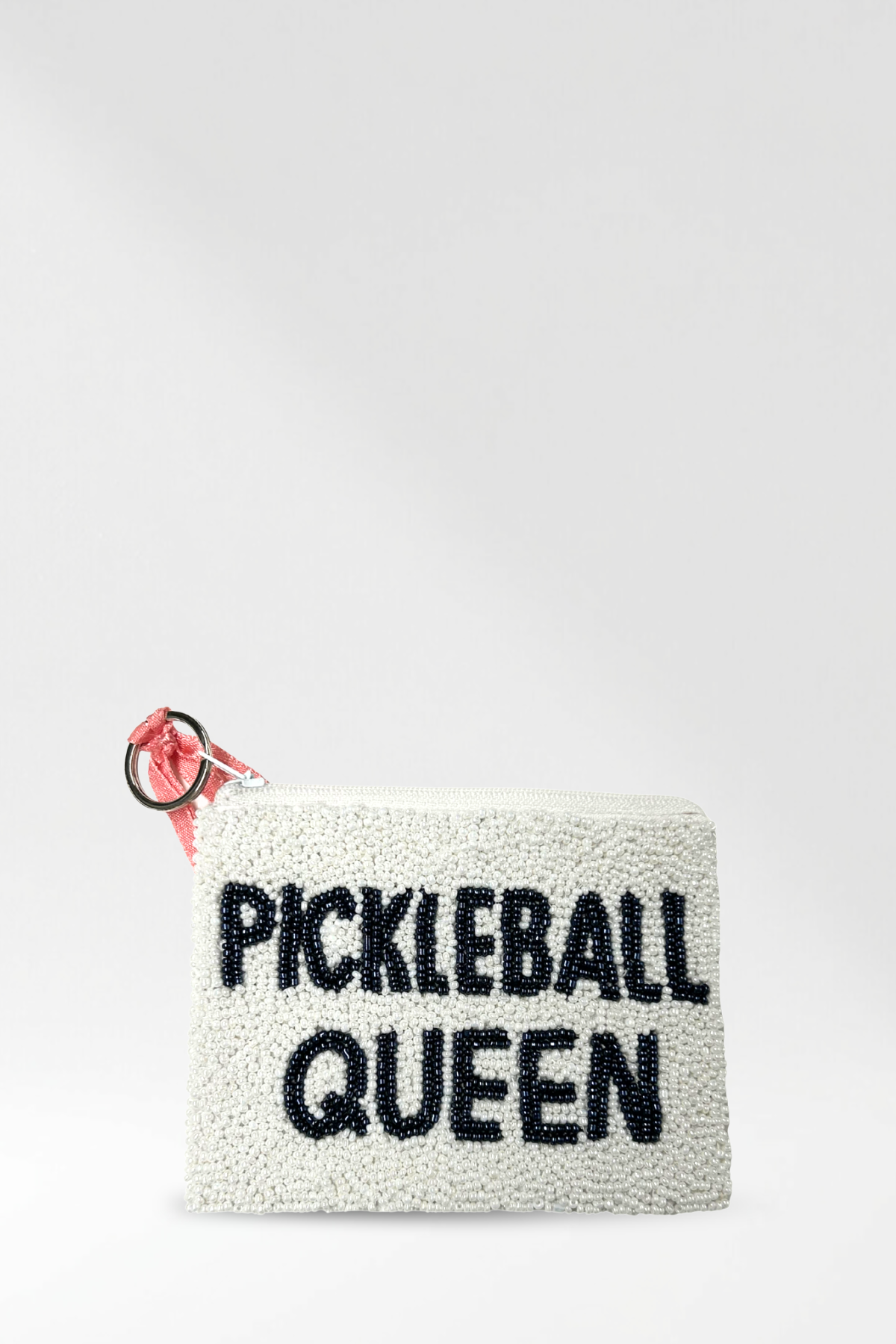Pickleball Queen Beaded Coin Purse