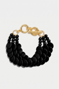 Beaded Layered Toggle Bracelet