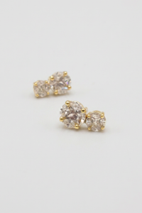 Lucia Double Drop Studs