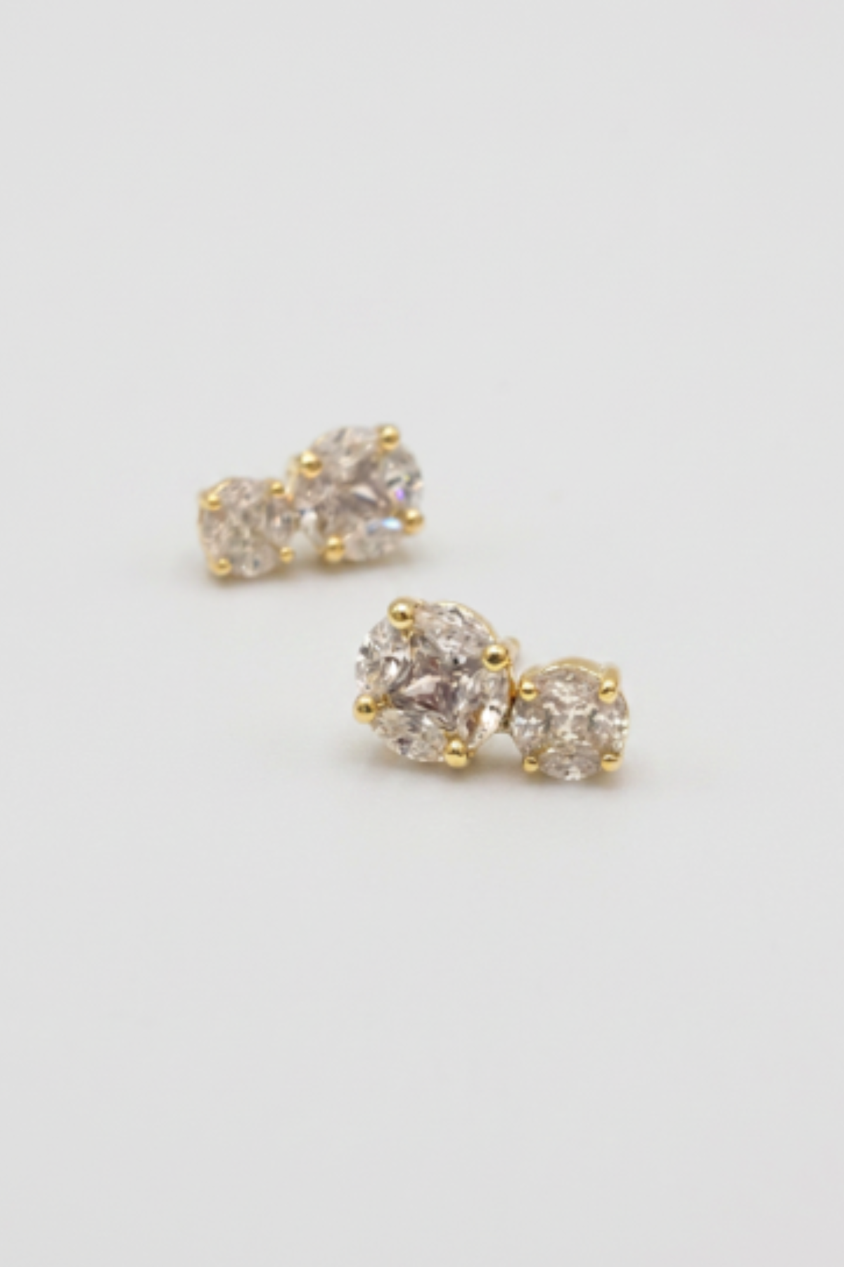 Lucia Double Drop Studs