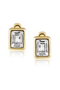 Laurel Bezel Studs
