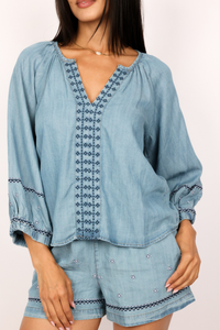 Terra Embroidered Blouse