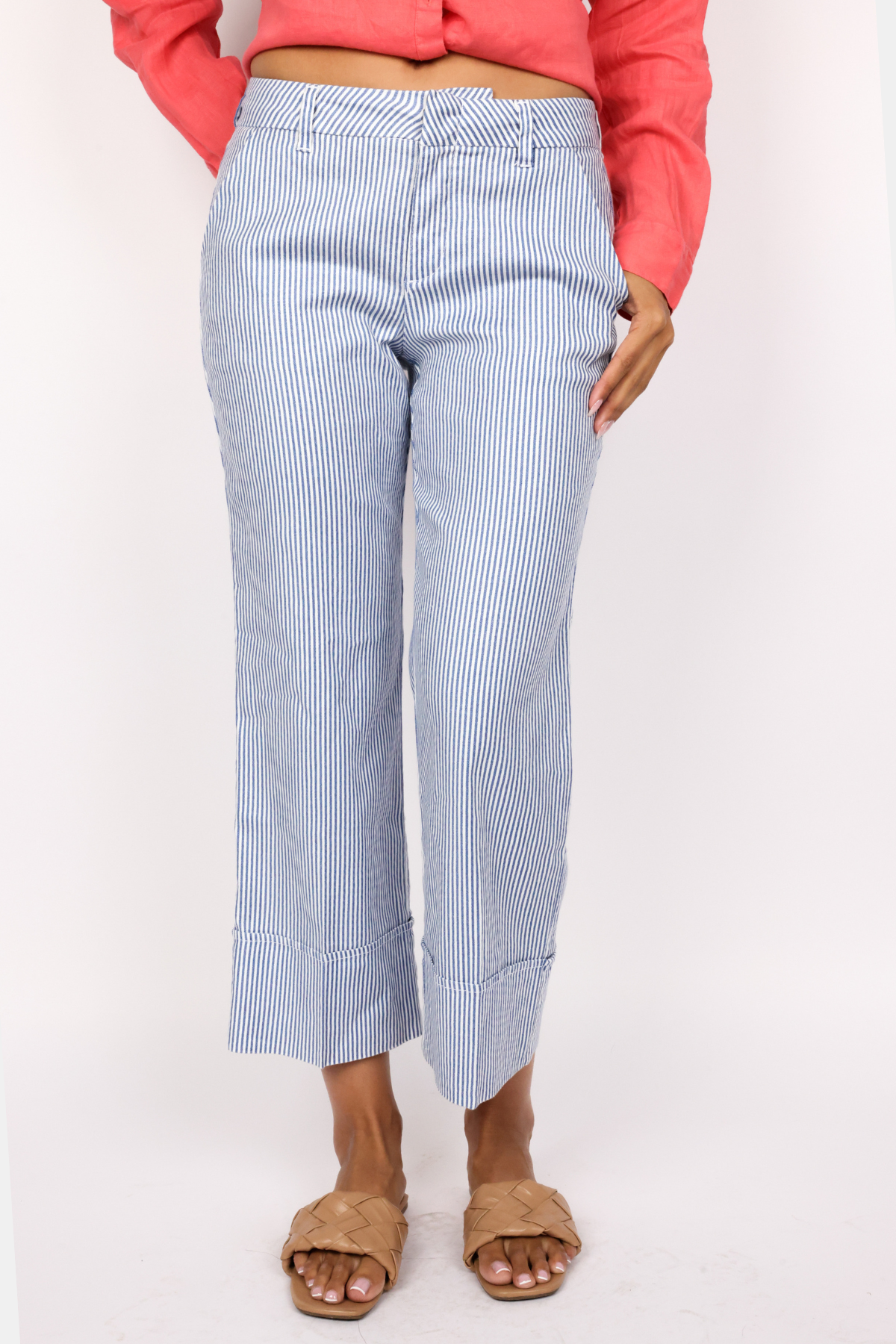 Level 99 Lauren Cuffed Trouser