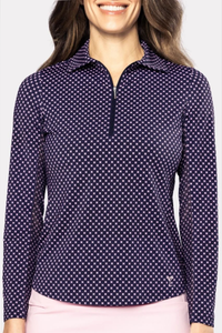 Golftini Long Sleeve Cool Girl Mock Polo