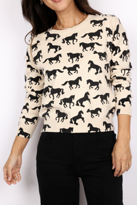 J.Society Horse Crewneck Sweater