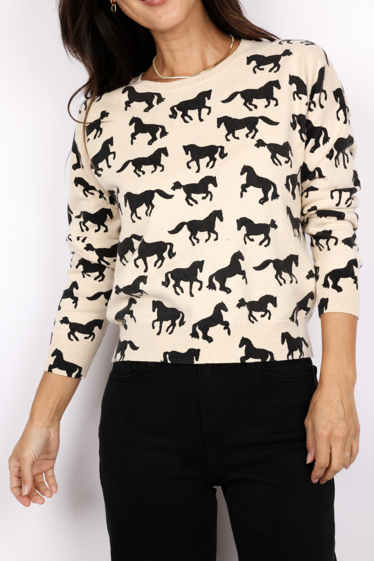J.Society Horse Crewneck Sweater