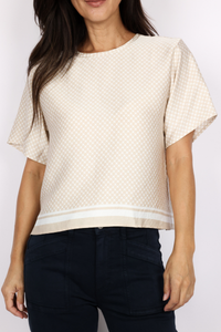 Splendid Violet Short Sleeve Top