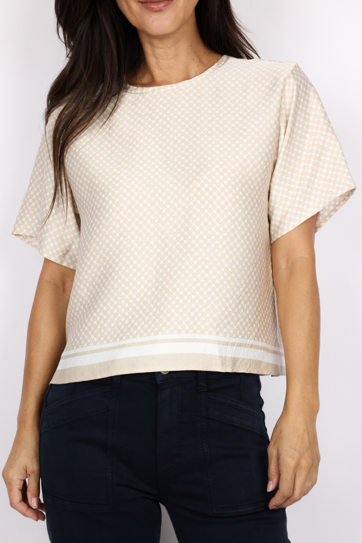 Splendid Violet Short Sleeve Top