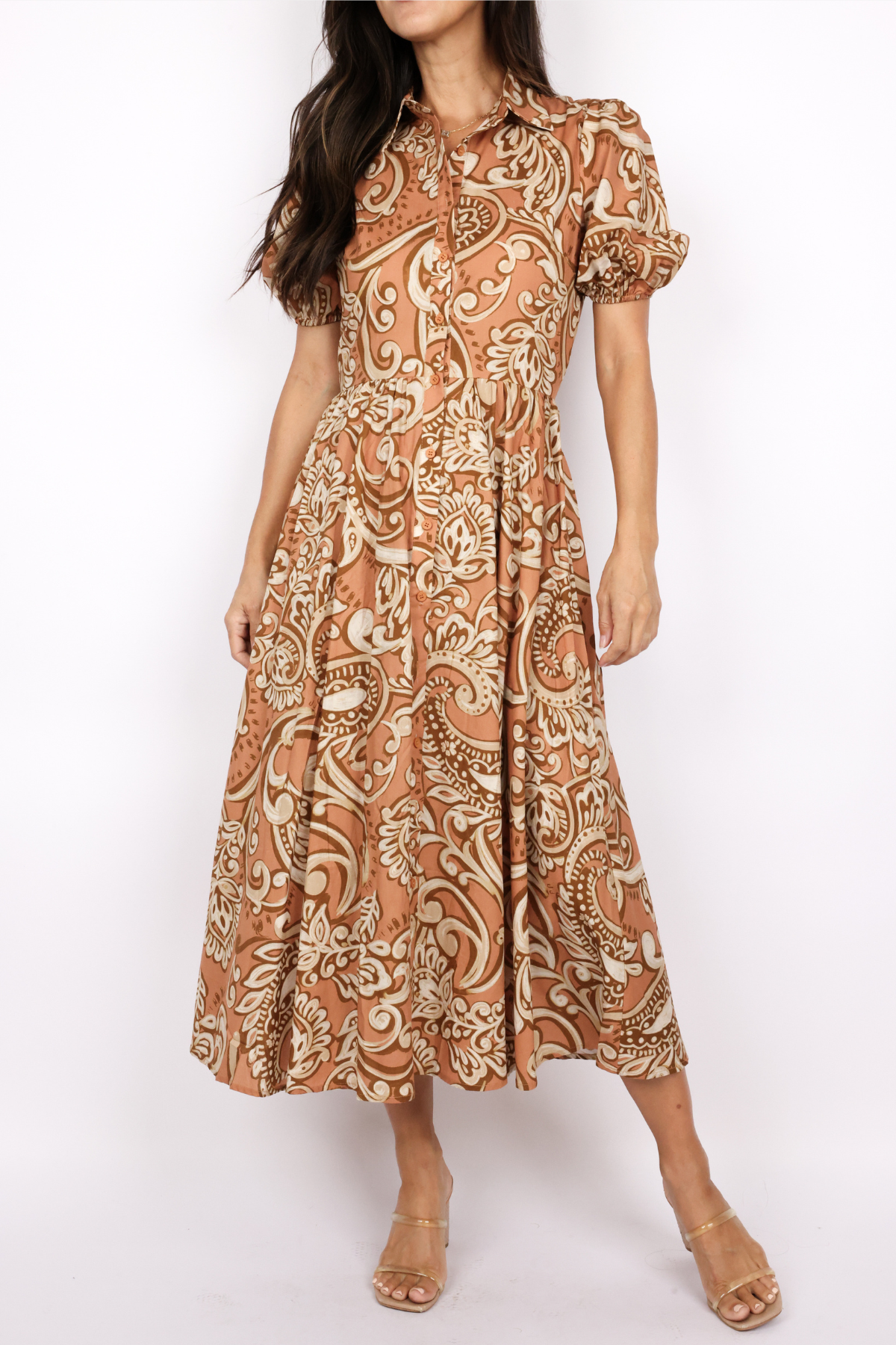 Printed Midi Dress