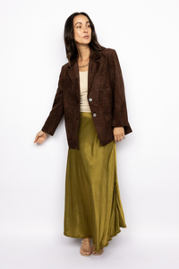 Suede Blazer Jacket