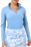 IBKUL Long Sleeve Mock Neck Top