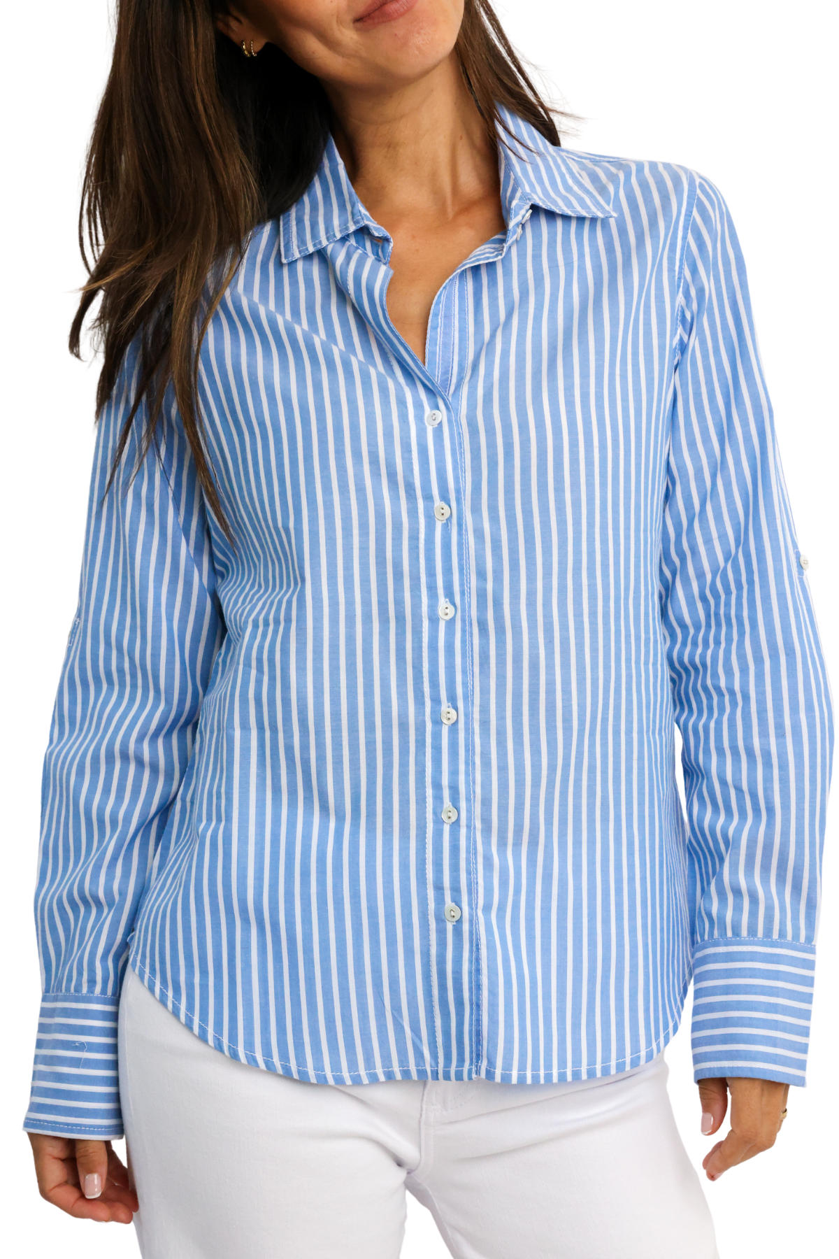 Cino South Beach Stripe Button Down Shirt