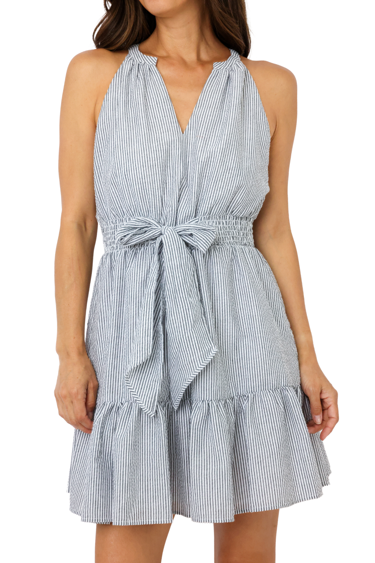 Central Park West Alina Tie Waist Dress