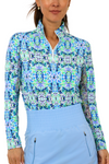 IBKUL Long Sleeve Mock Neck Top