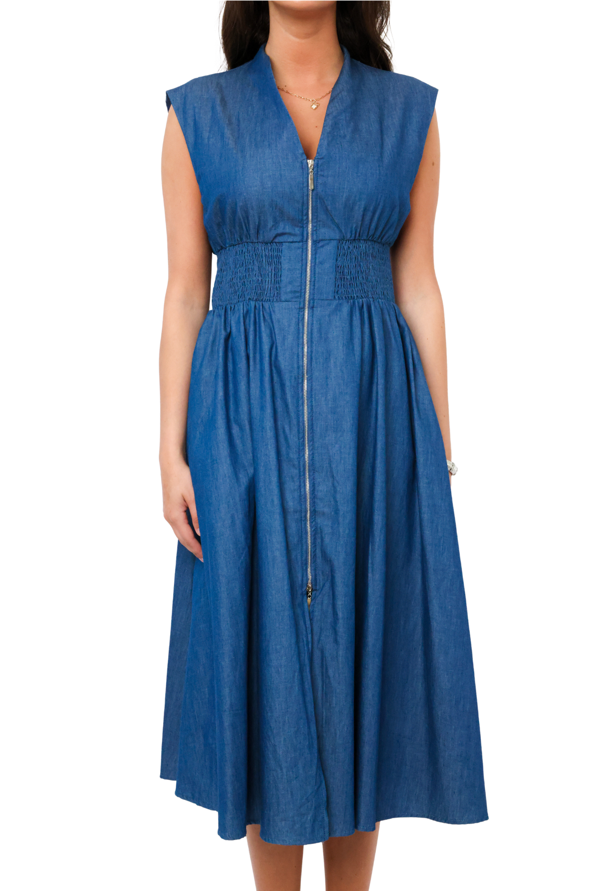 THML Front Zip Maxi Dress