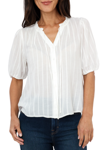Lexi Button Up Striped Top