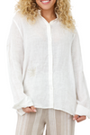 Romi Basha Palms Linen Selena Shirt