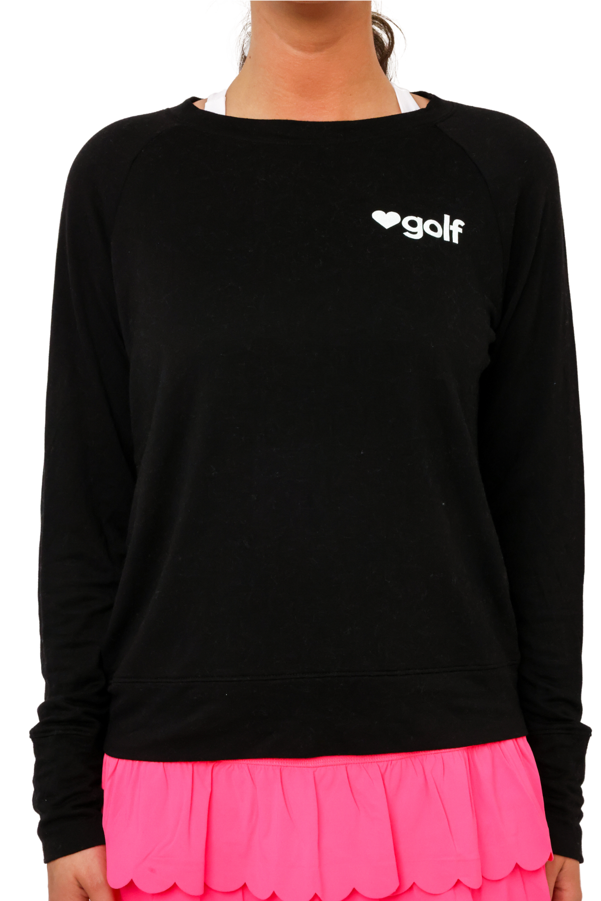Heart Golf Lightweight Fleece Pullover Sweater