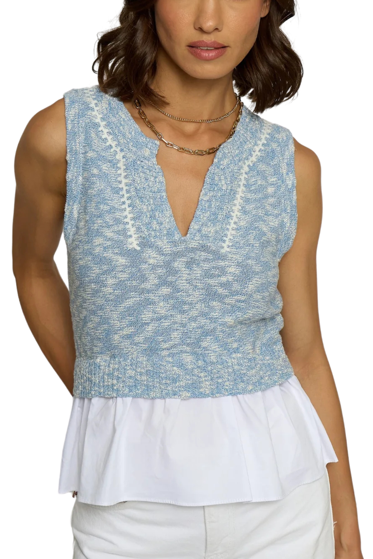 Central Park West Sleeveless Twofer