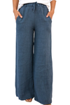 Venti6 Linen Wide Leg Pants