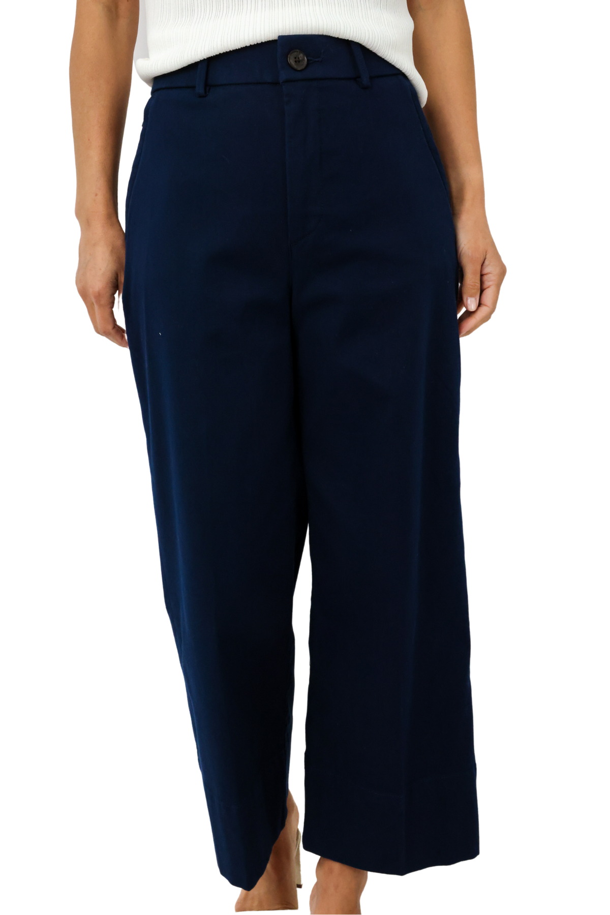 SPANXsupersmooth™ Stretch Twill Cropped Wide Leg Pant
