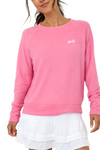 Embroidered Golf Lightweight Brushed Fleece Pullover Top