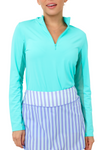 IBKUL Long Sleeve Mock Neck Top