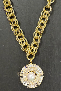 Mother Of Pearl Pendant Necklace