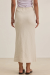 Velvet Heavy Linen Long Skirt