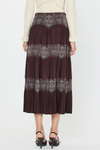Pleated Midi Skirt