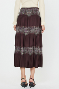 Pleated Midi Skirt