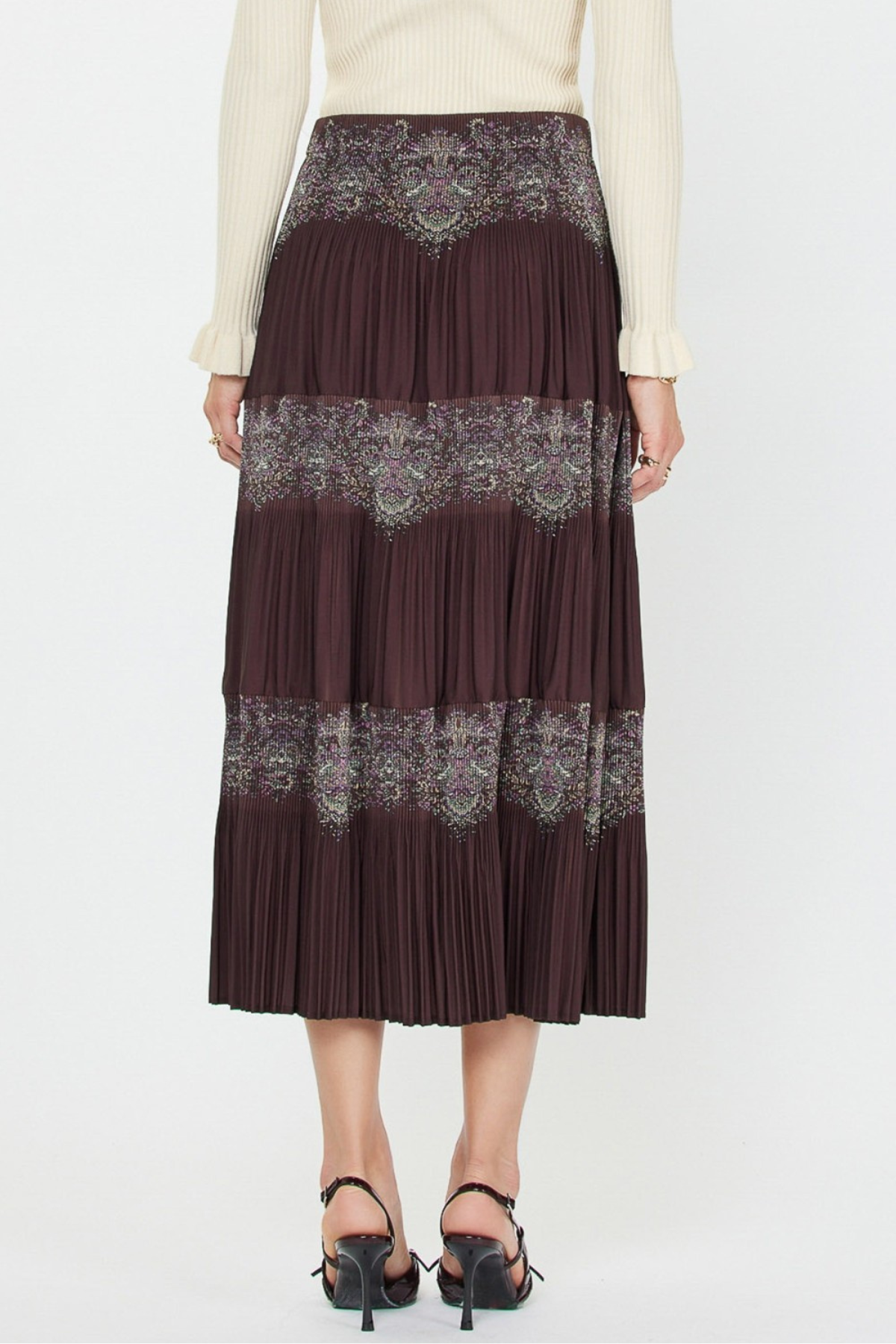 Pleated Midi Skirt