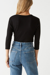 Michael Stars Dora Shine 3/4 Sleeve Tee