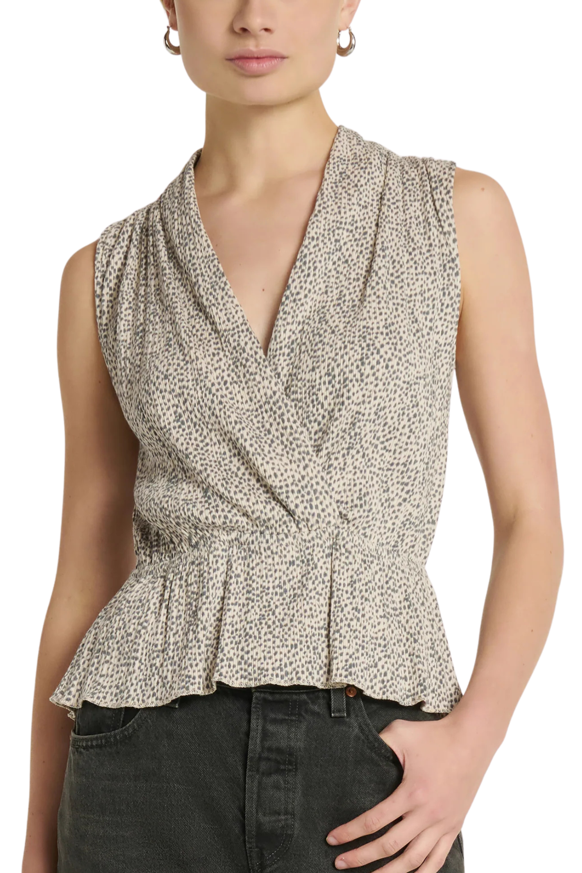 Nation Ltd Nina Wrap Front Top
