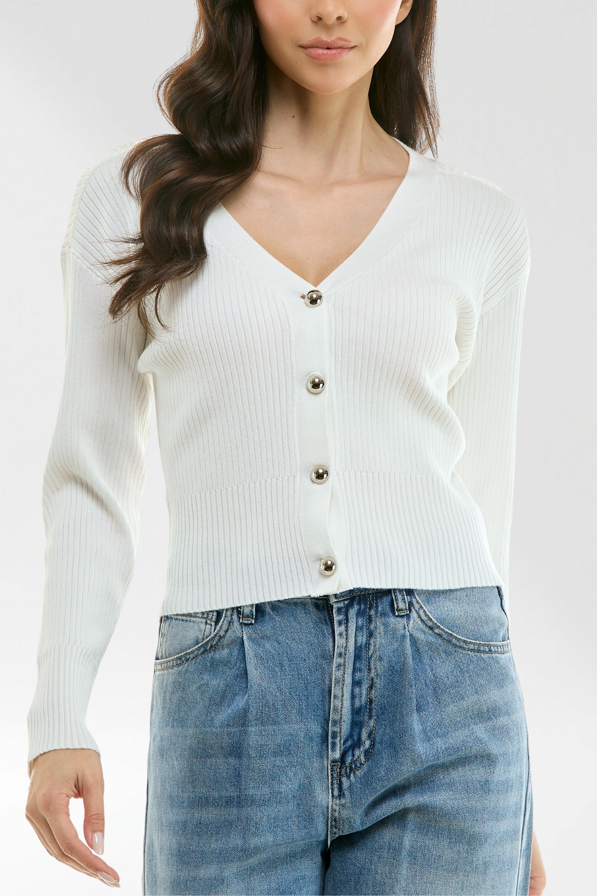 V-Neck Cardigan