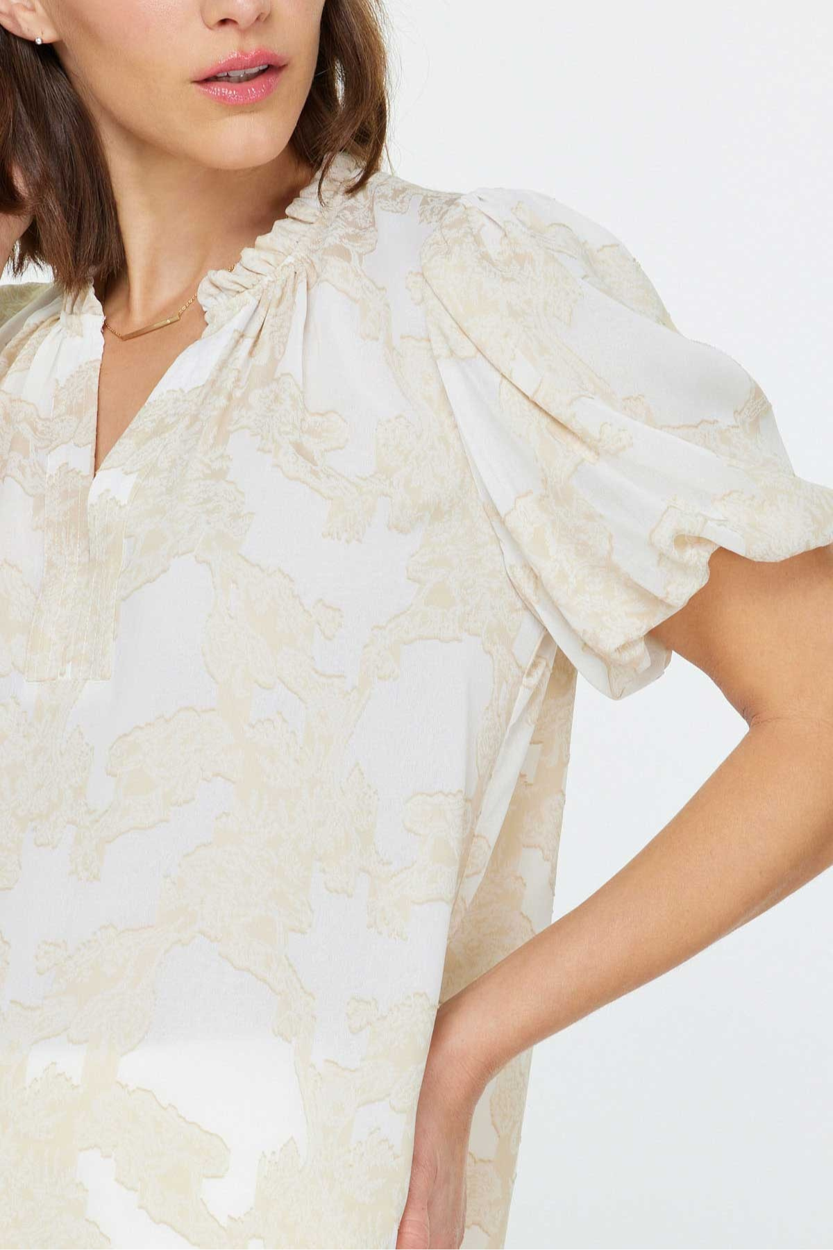 Ruffled Collar Blouse