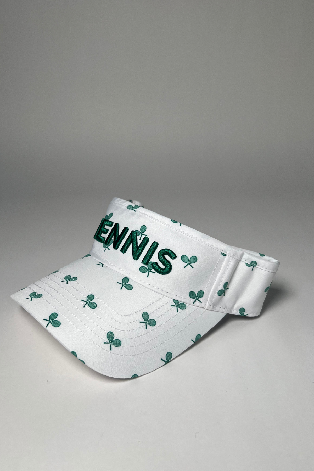 Tennis Visor with Puff Logo