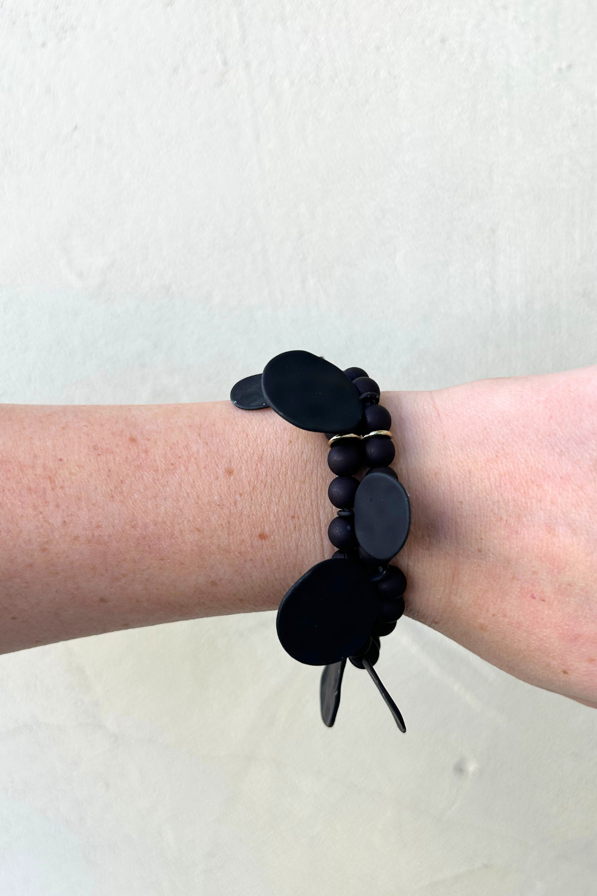 Double Matte Beaded Bracelet