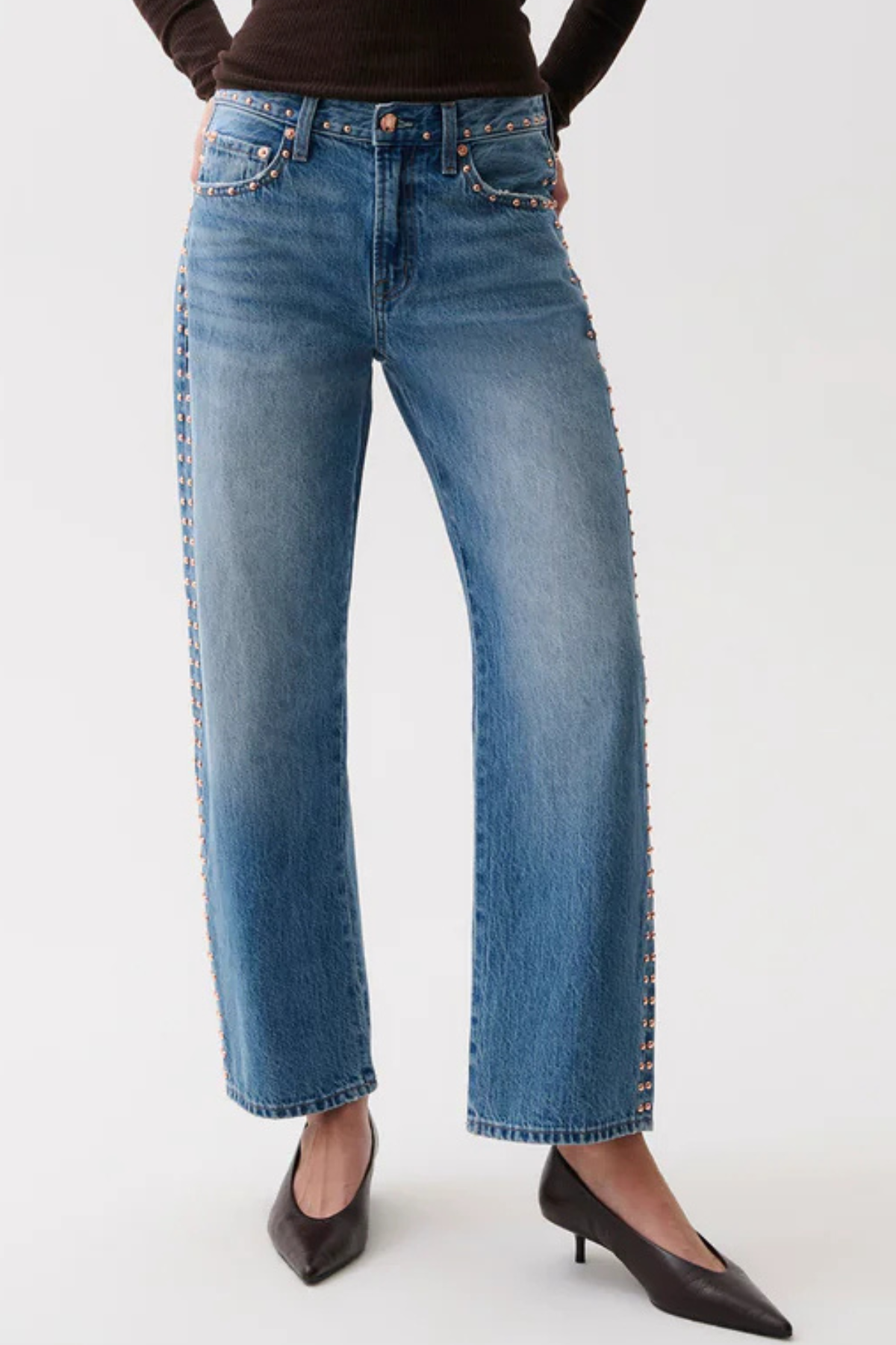 Pistola Lexi Mid Rise Bowed Straight